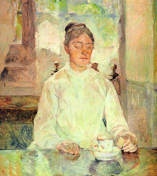 亨利 德 土魯斯 羅特列尅 Portrait of Comtesse Adele-Zoe de Toulouse-Lautrec ,The Artist's Mothe